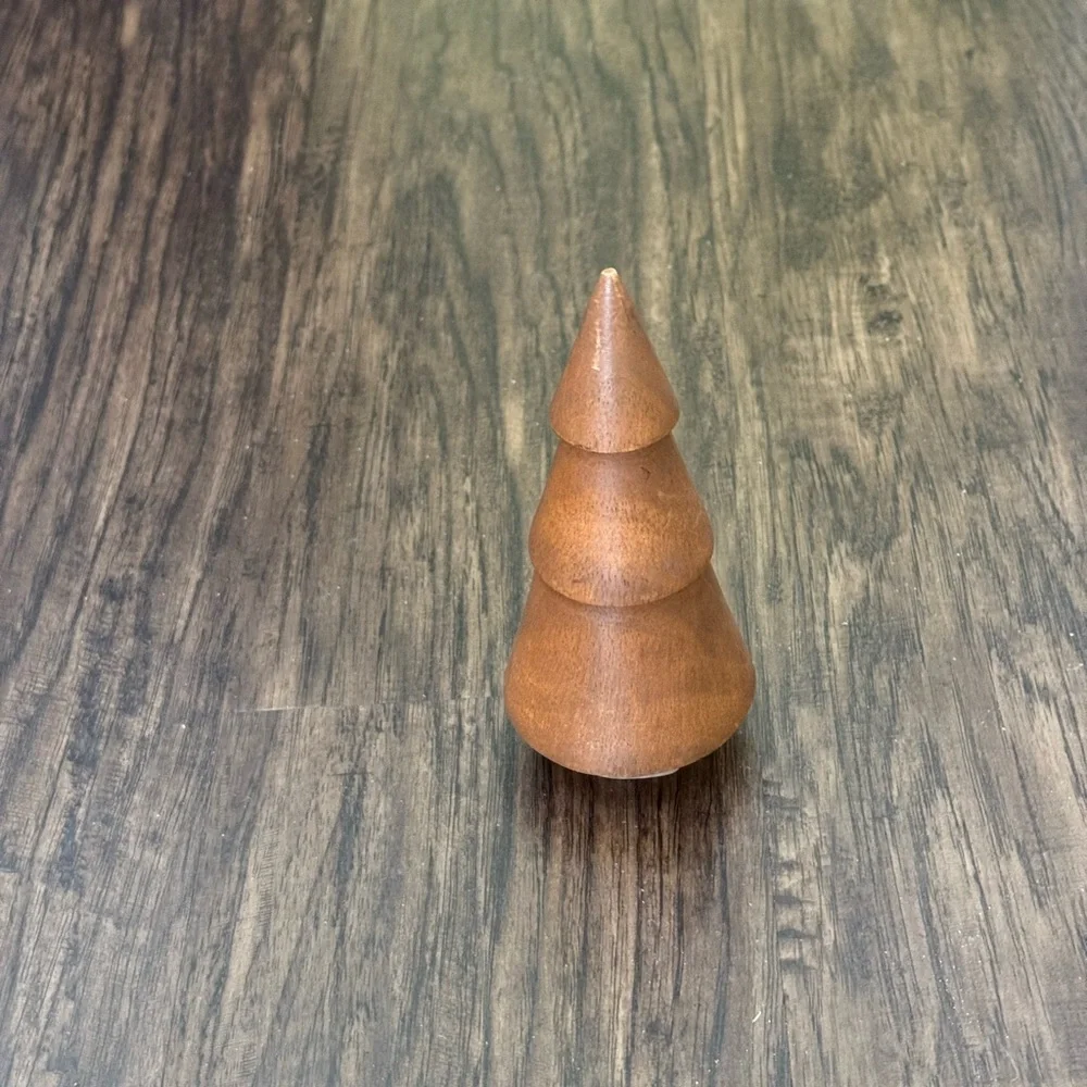 West Elm stacked wood tabletop Brown Tree - Acorn size 6” hight